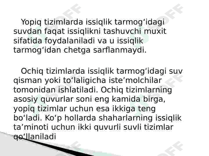 ISSIQLIK TA’MINOTI TIZIMLARINI ROSTLASH 6