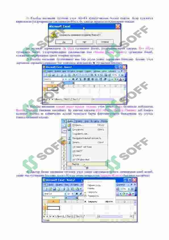 Microsoft Excel 6