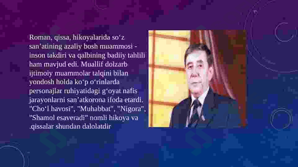 O’tkir Hoshimov hayoti va ijodi. “Dunyoning ishlari” qissasi 6