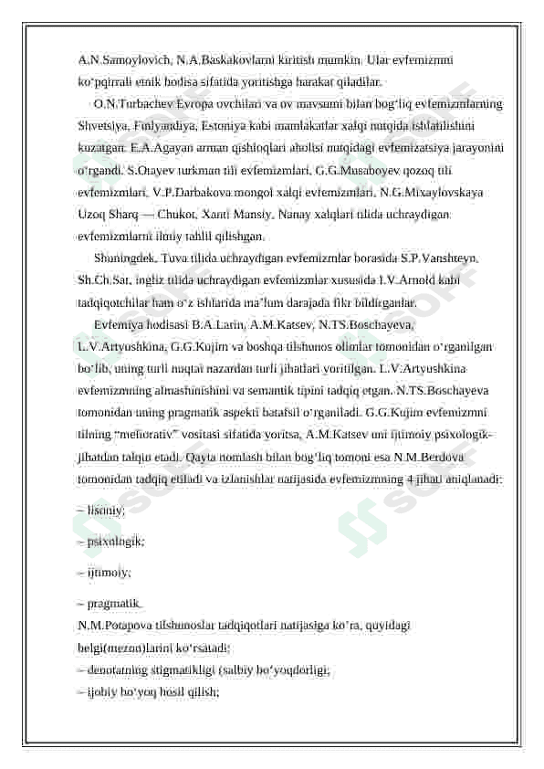 Hozirgi o'zbek tilida evfemizmlar 6