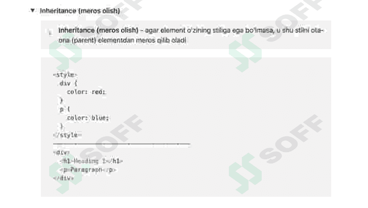 CSS xususiyatlari 6