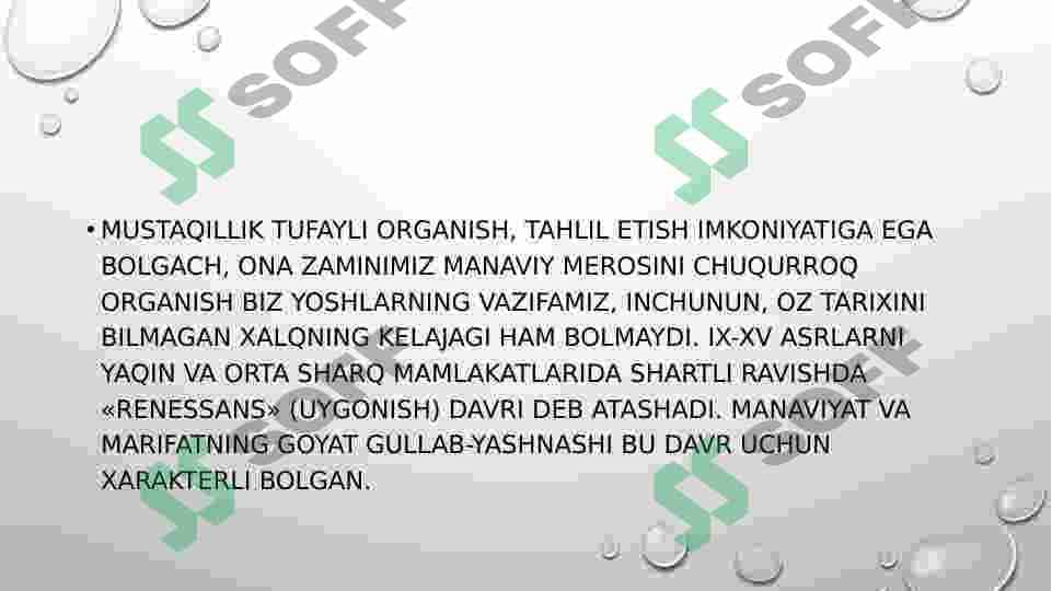 Yuksak maʼnaviyatli yoshlarni tarbiyalashda Oʻrta Osiyo allomalarining oʻrni 6