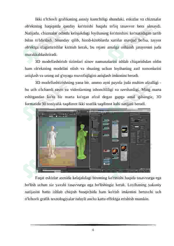 3D modellashtirish dasturida material va tekstura bilan ishlash 6