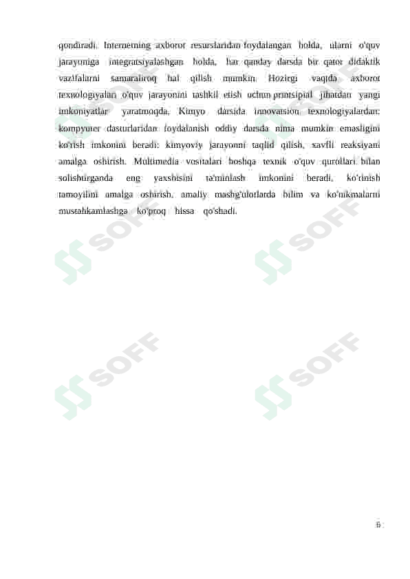 Kimyo oʻqitishda innovatsion texnologiyalardan foydalanish usullari 6