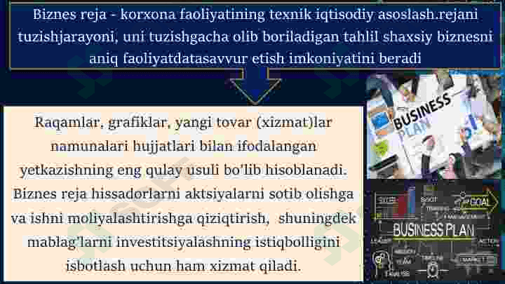 Biznes reja tuzish bosqichlari va shart-sharoitlari 6