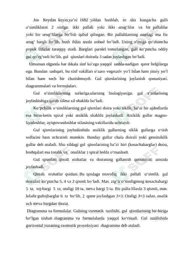 gulli o'simliklarning xilma-xilligi 6
