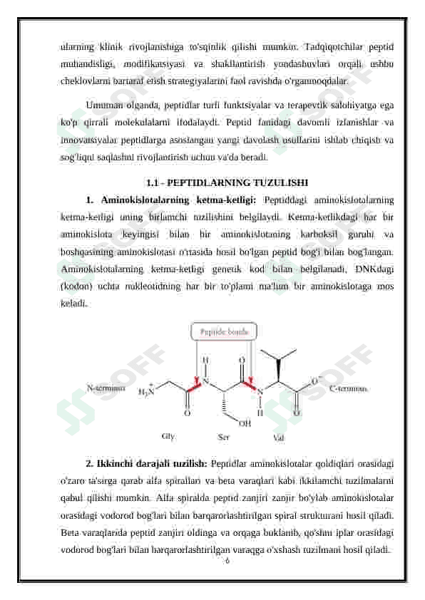 Oqsil tabiatli peptid va gormonlar. Proteinopatiyalar 6
