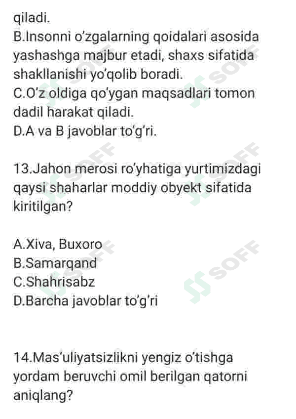 Tarixdan test 6