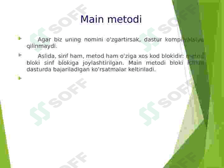 C# tilining tashkil etuvchilari haqida umumiy tushuncha. 6