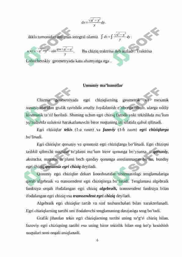 Chiziqninig urunmasi va normal tekislig 6