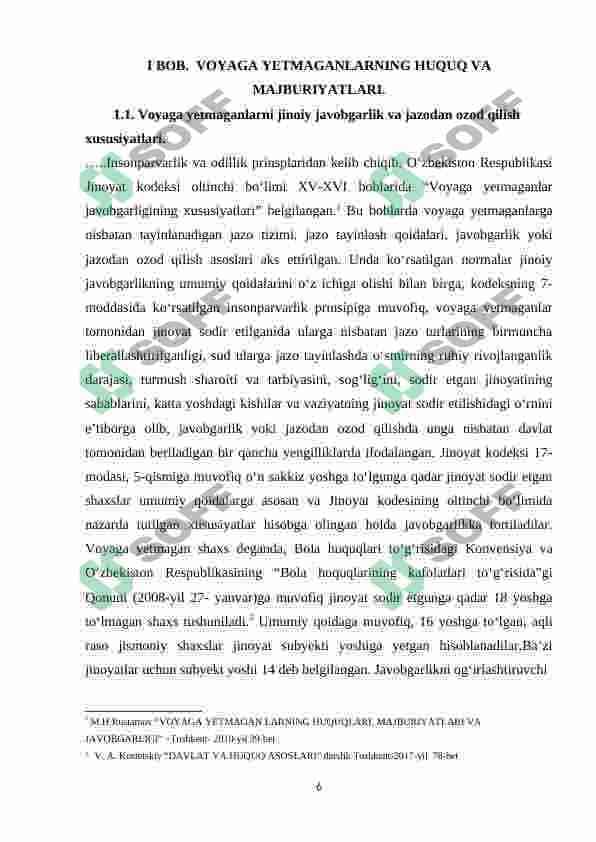 VOYAGA YETMAGANLARNI JINOYIY JAVOBGARLIK VA JAZODAN OZOD QILISH ASOSLARI 6