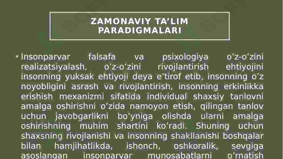 Zamonaviy ta'lim paradgmalari 6