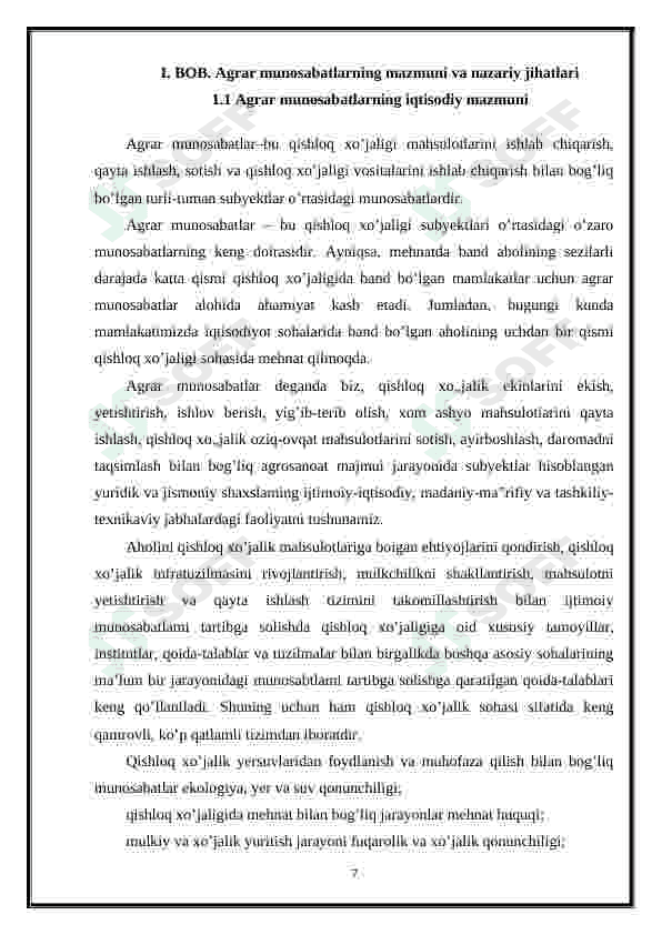Agrar munosabatlar va ularning bozor tizimidagi xususiyatlari 6
