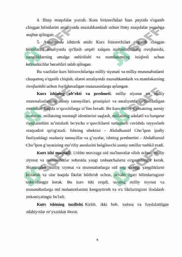 Sovet tuzumining òrnatilishi: Milliy siyosat va Milliy munosabatlar 6