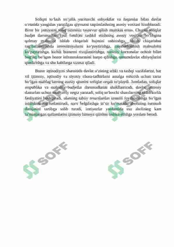 Soliq solish tamoyillari va soliq imtiyozlari 6