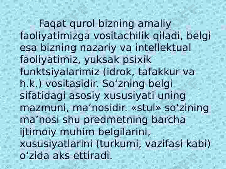 NUTQ PSIXOLOGIK TASNIFI 6