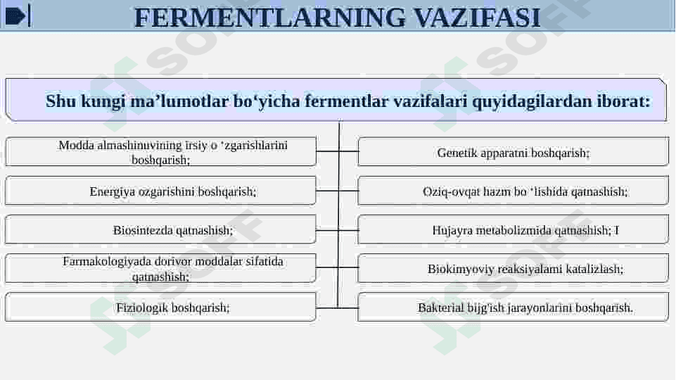 Fermentlar faolligini oshqozon kislotaliligini gipoatsid va giperatsid xolatlarda o’zgarishi va tiklash choralari 6