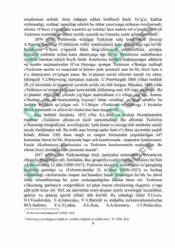 sovetlar davrida ozbekiston arxeologiyasi 6