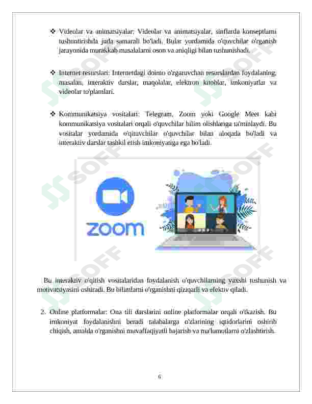 Boshlang`ich sinf ona tili darslarida ilg`or pedagogik texnologiyalar 6