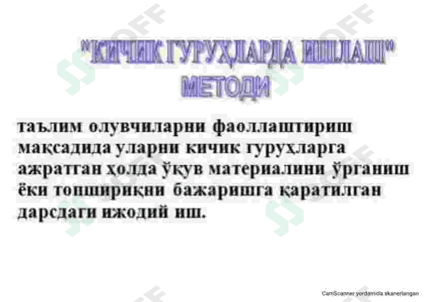 Ta'lim metodlari 6