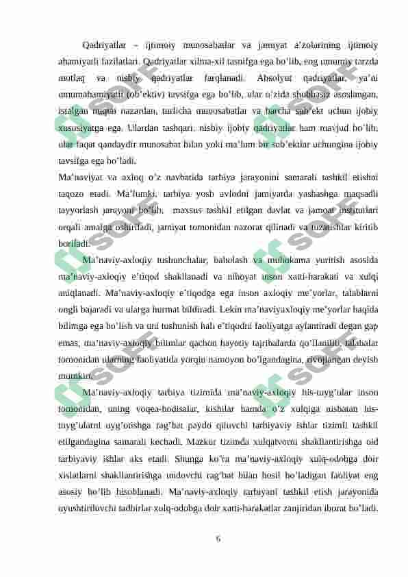 Yoshlarni ma’naviy axloqiy tarbiyalshda xalq rivoyatlaridan foydalanish tizimi 6