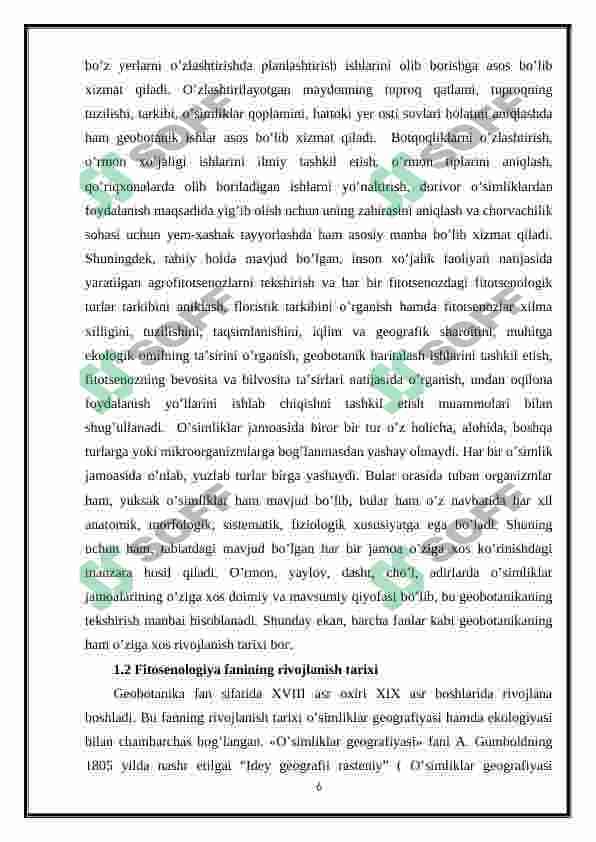 Fitosenozning fani va fitosenozni asosiy belgilari 6