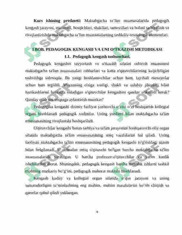 Pedagogik kengash shakllari va rahbarlik psixologiyasi 6