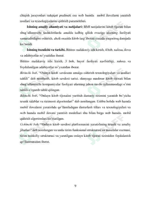 Online kitob tijoratini ishlab chiqish usullari 6