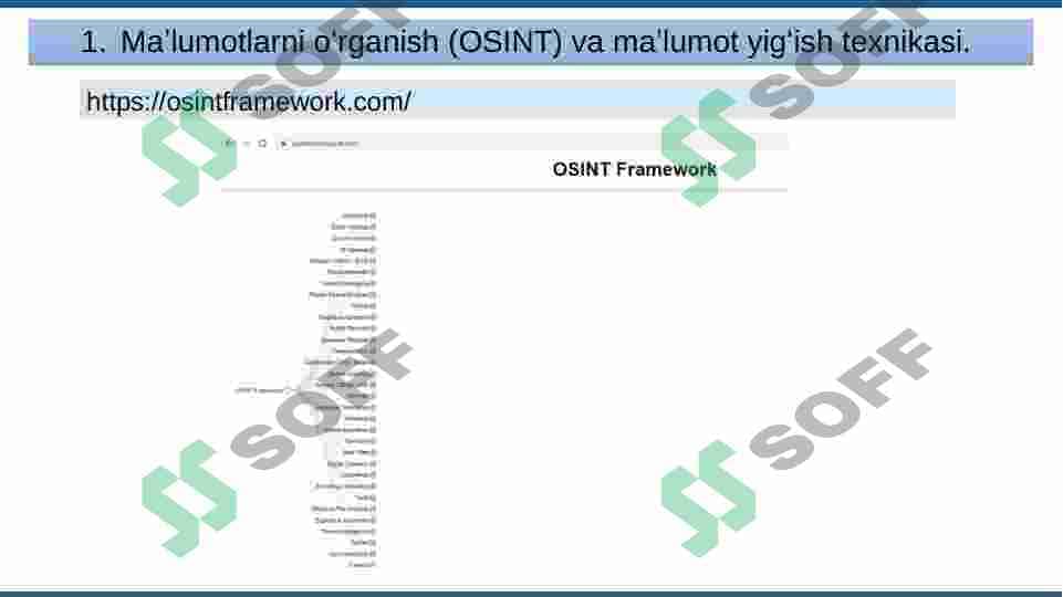 Internetda ma’lumotlarni o‘rganish va ma’lumot yig‘ish usullari 6