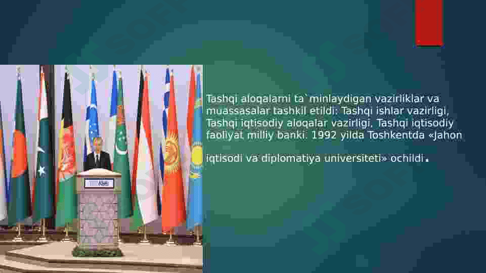O’zbekiston va Jahon hamjamiyati 6