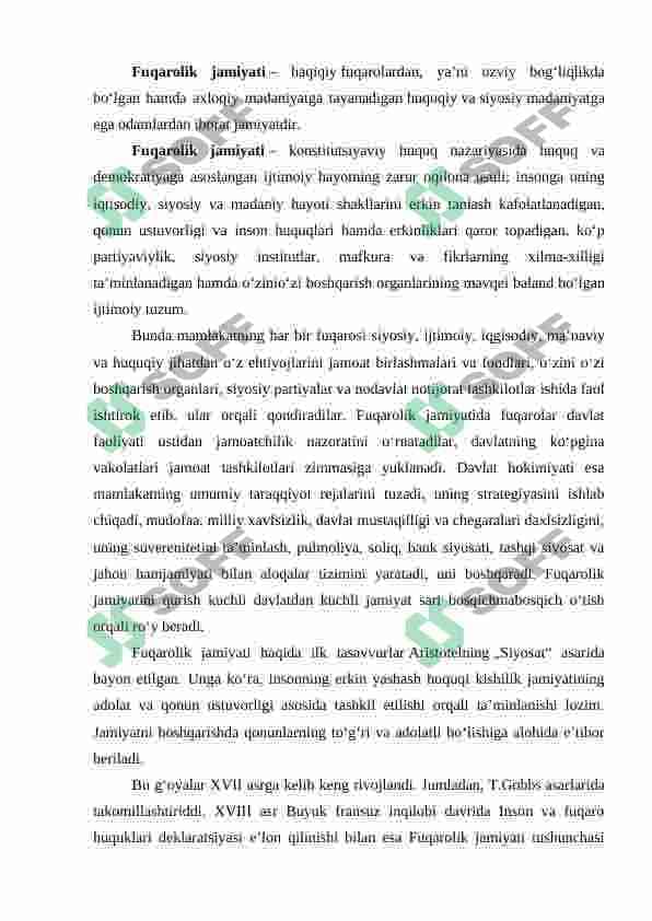 Fukarolik jamiyatining ijtimoiy, iqtisodiy asoslari 6