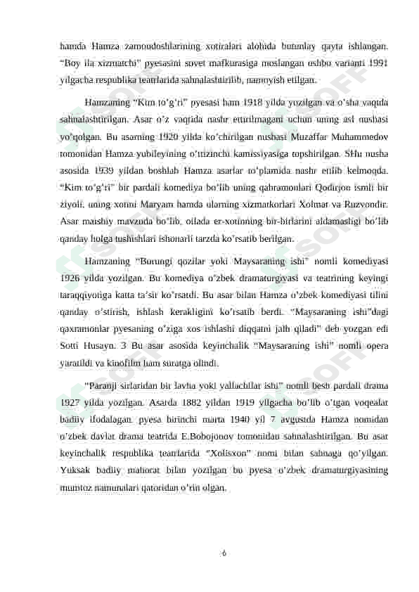 HAMZA – DRAMATURG 6