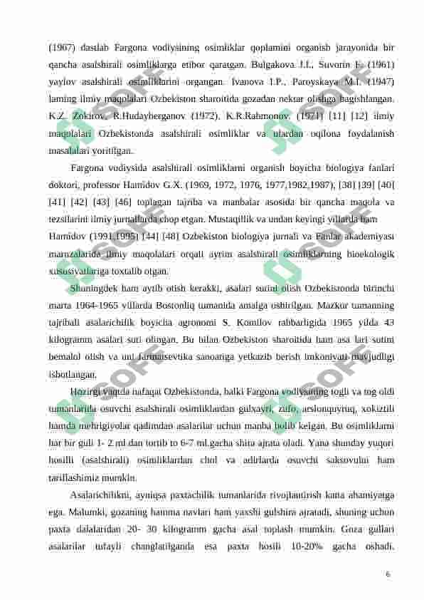 Asalshirali oʻsimliklarning oʻrganish tarixi va uslublari 6