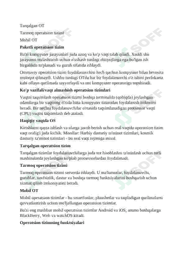 Operatsion tizimlar 6
