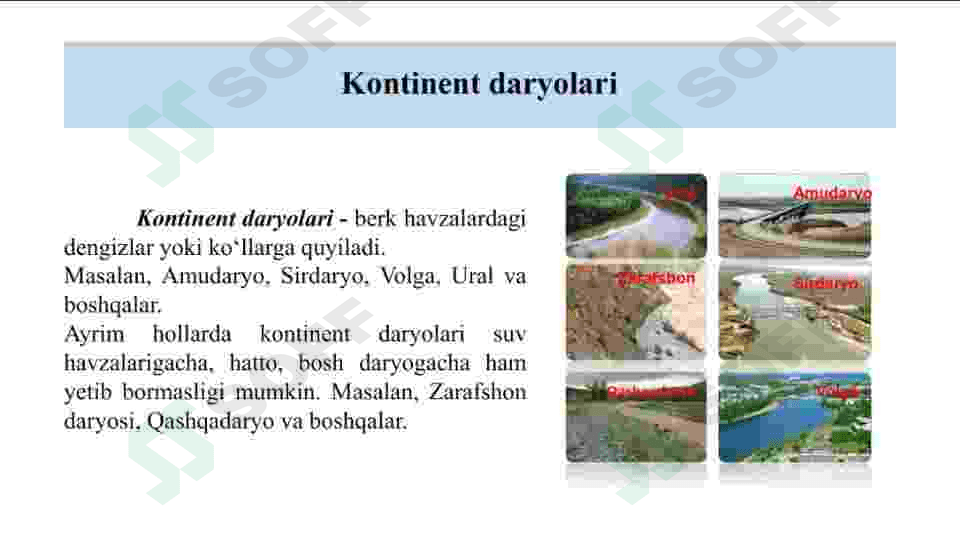 DARYO SISTEMASI VA HAVZASINING MORFOMETRIK  PARAMETRLARI 6