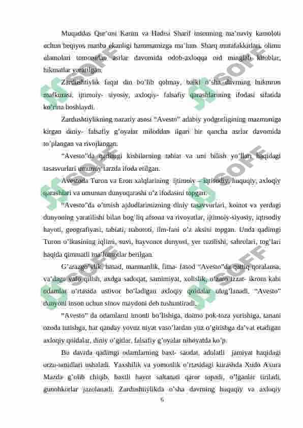 "Avesto"dagi ta'limiy axloqiy qarashlarning pedagogik mohiyati 6