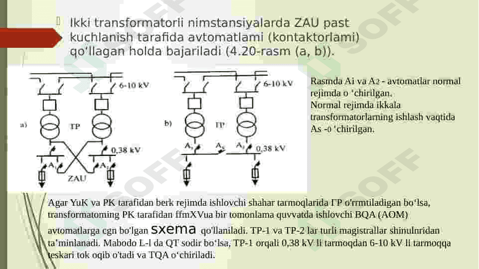 6-10 kV li taminot tarmoqlari ahamiyati. 6