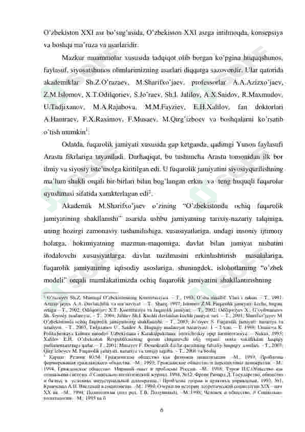 Mustaqillik yillarida O'zbekistonda jamoat tashkilotlari 6