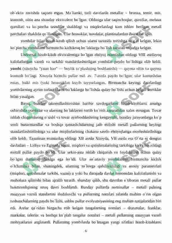 Pul Kredit tizimlari 6