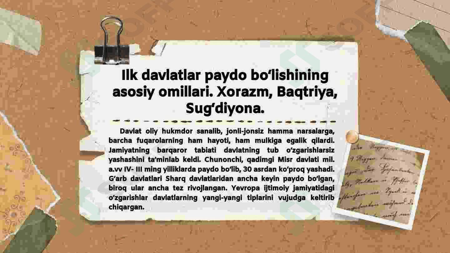 O’zbek davlatchiligining shakllanishi va dastlabki taraqqiyot bosqichlari 6