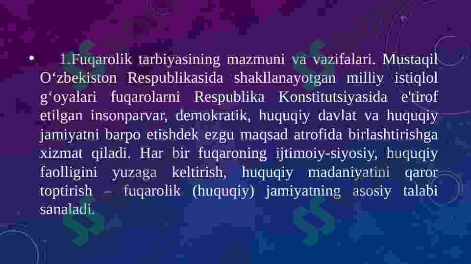 Umumiy psixologiya Fuqarolik Tarbiyasi 7