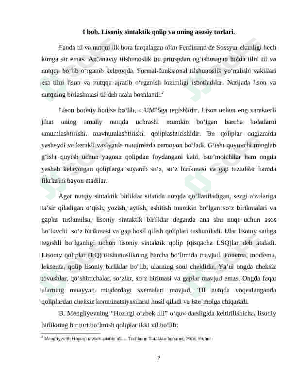 Lisoniy sintaktik qolip va uning mohiyati 7