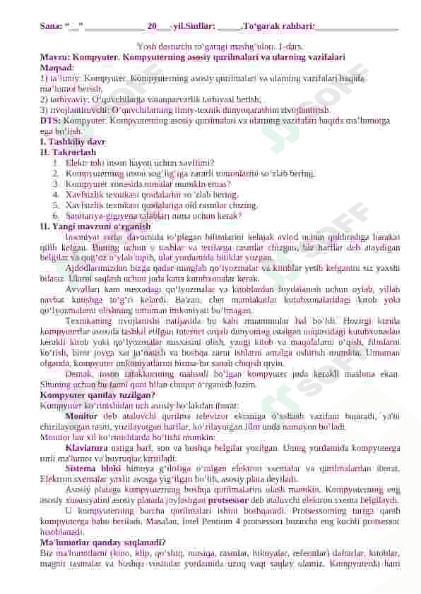 Informatika to'garak 34  soat 7