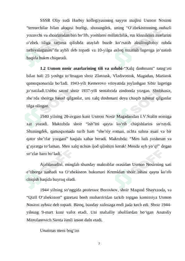Usmon Nosir hayoti 7