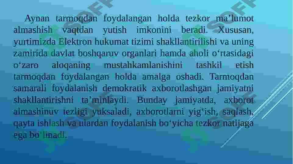 Tarmoq xavfsizligida dasturiy ta’minotdan foydalanish. 7