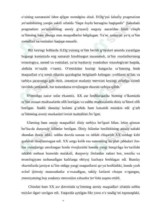 Mustaqil O'zbekiston respublikasida ta’lim tizimi va pedagogik fikrlar taraqqiyoti 7