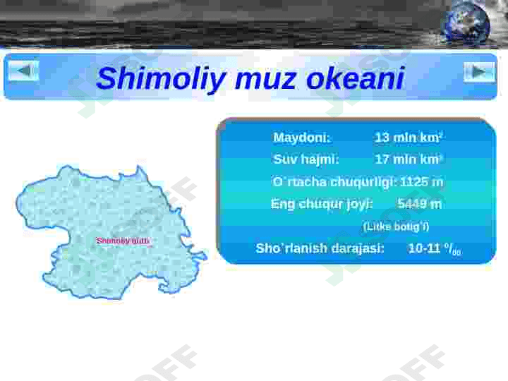 dunyo okeani biomlarining turlari 7