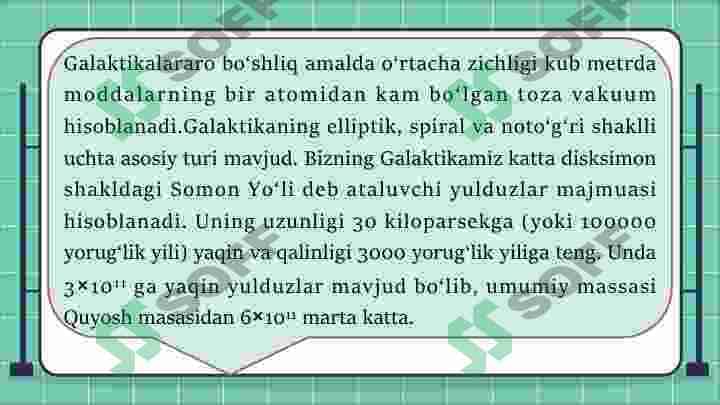Quyosh turkumining tuzilishi va tarkibi. Quyosh turkumining paydo bo'lishi haqidagi kosmogonik va katastrofik gipotezalar. 7