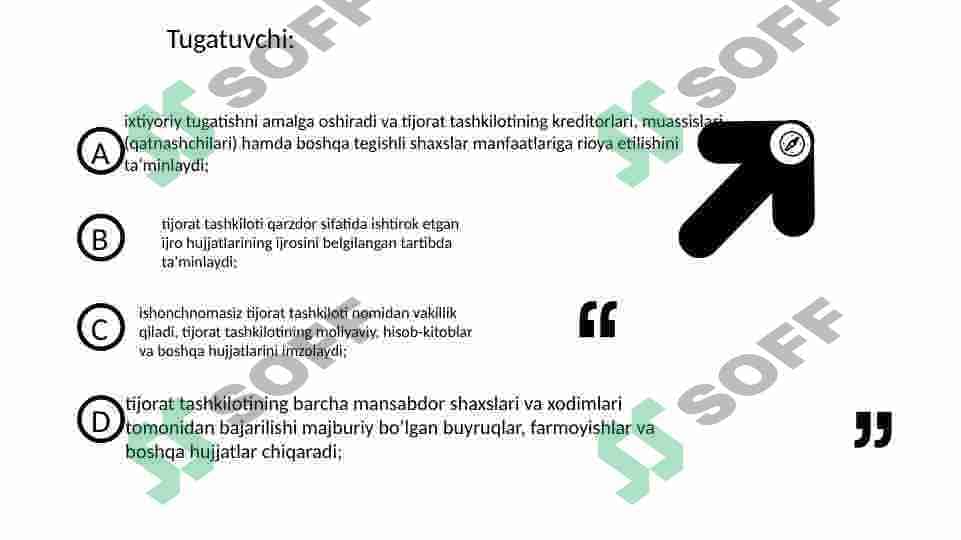 Tadbirkorlik faoliyatining tugatilishi 7