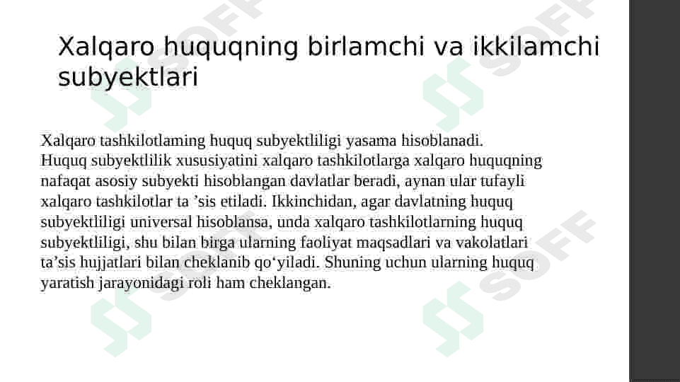 Zamonaviy xalqaro huquq subyektlari 7